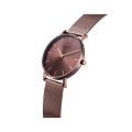 36mm coffee gold case ladies watches waterproof 3ATM women wrist watches